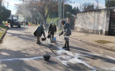 MONTE GRANDE: NUEVOS TRABAJOS DE TOMADO DE JUNTAS
