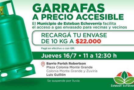 NUEVO OPERATIVO DE RECARGA DE GARRAFAS A PRECIO ACCESIBLE EN LUIS GUILLÓN