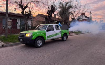AVANZAN LAS TAREAS DE FUMIGACIÓN EN ESTEBAN ECHEVERRÍA