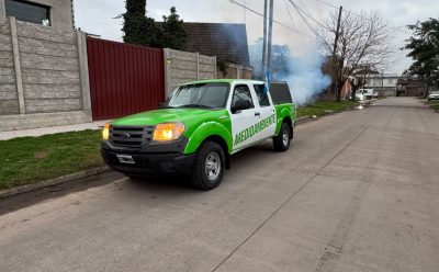 AVANZAN LAS TAREAS DE FUMIGACIÓN EN TODOS LOS DISTRITOS DE ESTEBAN ECHEVERRÍA