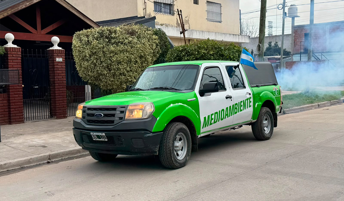 AVANZAN LAS TAREAS DE FUMIGACIÓN EN ESTEBAN ECHEVERRÍA