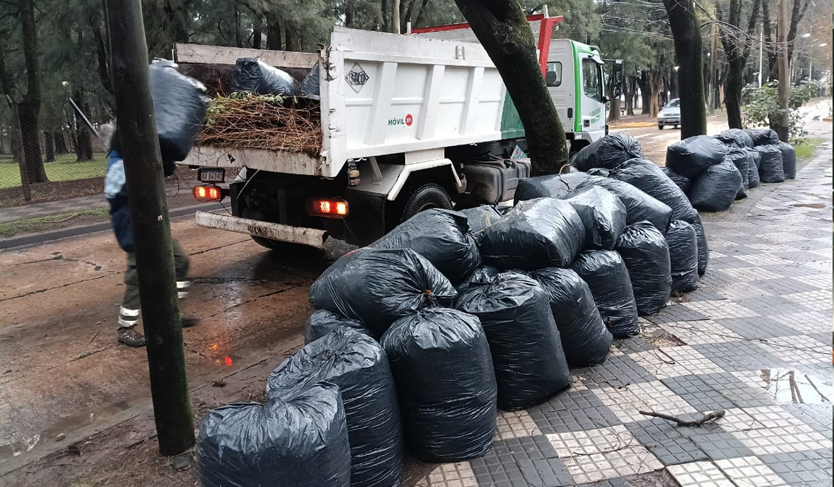 EL MUNICIPIO AVANZA CON LOS OPERATIVOS DE LIMPIEZA Y SANEAMIENTO TRAS LA TORMENTA