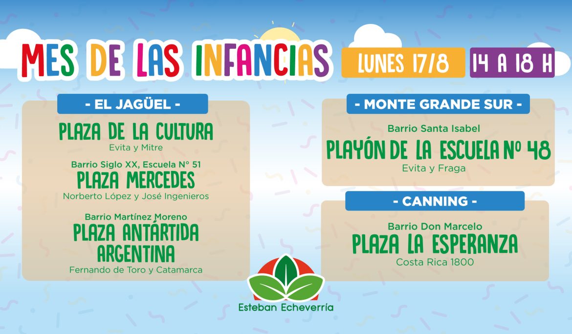 ESTEBAN ECHEVERRÍA FESTEJA EL MES DE LAS INFANCIAS