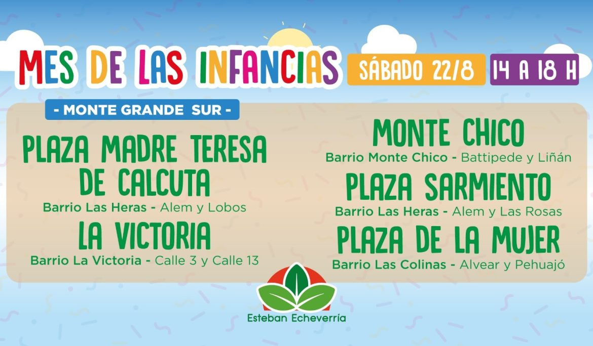 FESTEJOS DEL MES DE LAS INFANCIAS EN MONTE GRANDE SUR