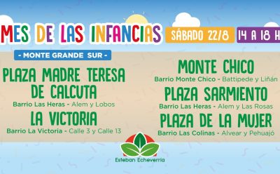 FESTEJOS DEL MES DE LAS INFANCIAS EN MONTE GRANDE SUR