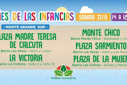 FESTEJOS DEL MES DE LAS INFANCIAS EN MONTE GRANDE SUR