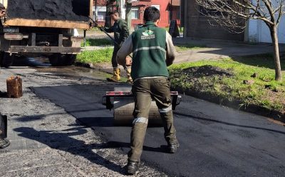 MONTE GRANDE: AVANZAN LAS TAREAS DE BACHEO
