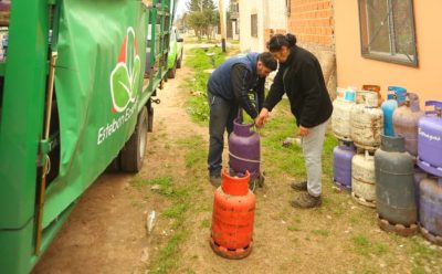 NUEVO OPERATIVO DE RECARGA DE GARRAFAS EN MONTE GRANDE SUR