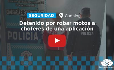 LA POLICÍA DETUVO A UN MOTOCHORRO EN CANNING