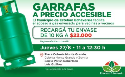 NUEVO OPERATIVO DE RECARGA DE GARRAFAS A PRECIO ACCESIBLE EN LUIS GUILLÓN