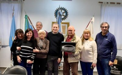 FERNANDO GRAY VISITÓ EL ROTARY CLUB DE LUIS GUILLÓN