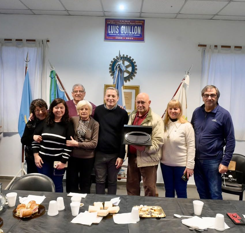 FERNANDO GRAY VISITÓ EL ROTARY CLUB DE LUIS GUILLÓN