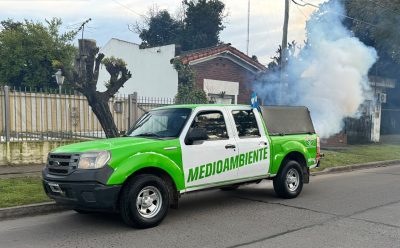 CONTINÚAN LOS OPERATIVOS DE FUMIGACIÓN EN EL DISTRITO