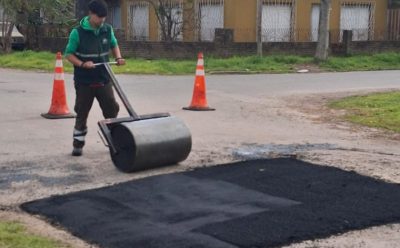 NUEVAS TAREAS DE BACHEO EN CALLES DE LUIS GUILLÓN