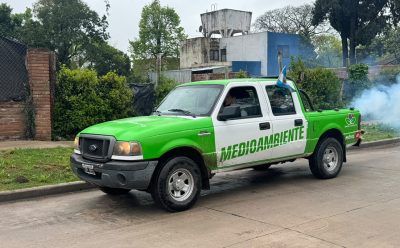 CONTINÚAN LAS TAREAS DE FUMIGACIÓN EN ESTEBAN ECHEVERRÍA