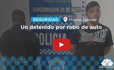 UN DETENIDO POR EL ROBO DE UN AUTOMÓVIL EN MONTE GRANDE