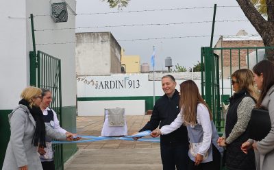 FERNANDO GRAY INAUGURÓ OBRAS Y CELEBRÓ EL 40° ANIVERSARIO DEL JARDÍN DE INFANTES N° 913 DE 9 DE ABRIL