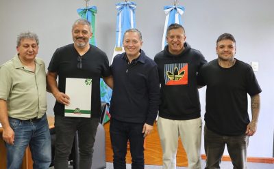 FERNANDO GRAY RECIBIÓ A AUTORIDADES DEL CLUB MAYO DE LUIS GUILLÓN