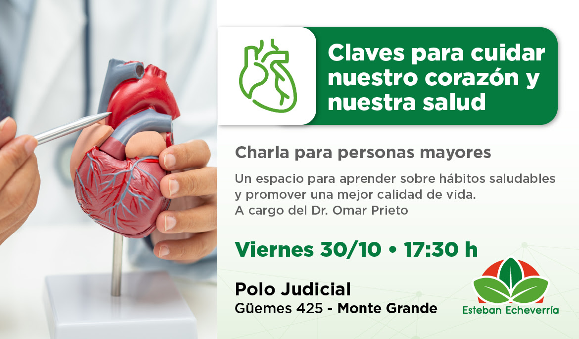 CHARLA PARA PERSONAS MAYORES: CLAVES PARA CUIDAR NUESTRO CORAZÓN Y NUESTRA SALUD