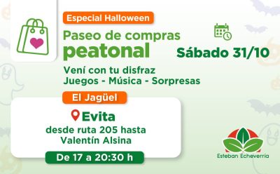 EL JAGÜEL: NUEVO PASEO PEATONAL DE COMPRAS SOBRE LA CALLE EVITA